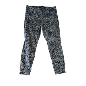 Gap denim animal print cheetah universal leggings jeggings high rise 16 33